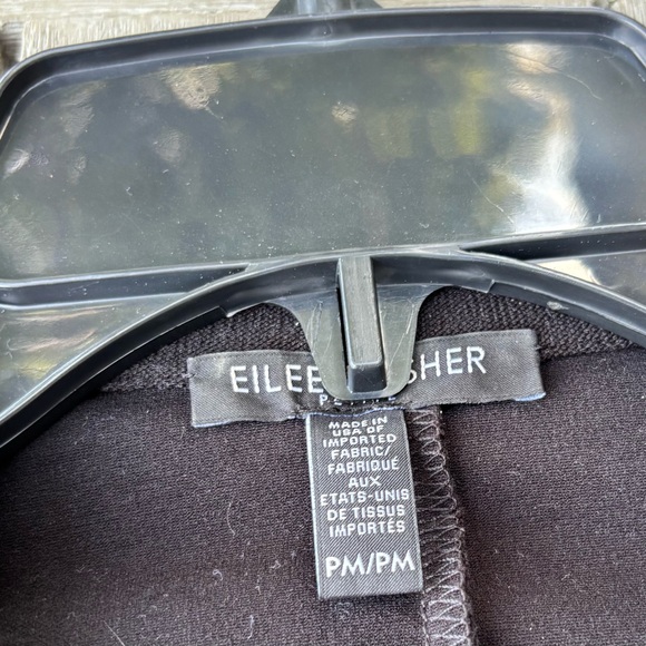 Eileen Fisher Classic Black Pantsuit in Stretch Crepe - Picture 2 of 16